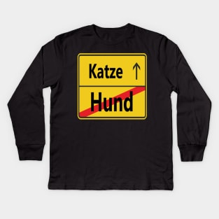 Hund? Katze! Kids Long Sleeve T-Shirt